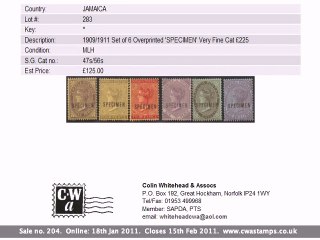 Postal and Online Stamp Auction #204