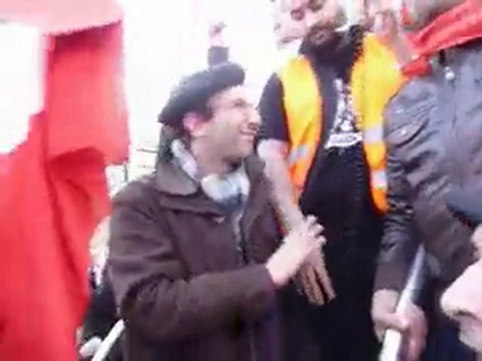 Manifestation solidarité Tunisie-Marche-15 janvier 2011