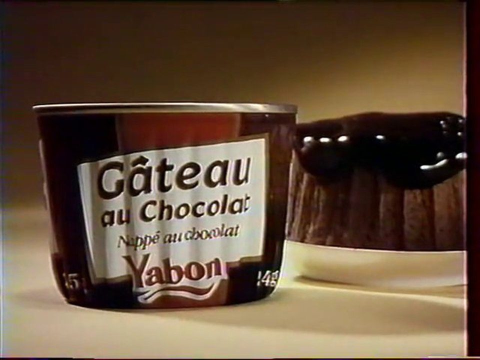 Publicité Gâteau au Chocolat Yabon 1991
