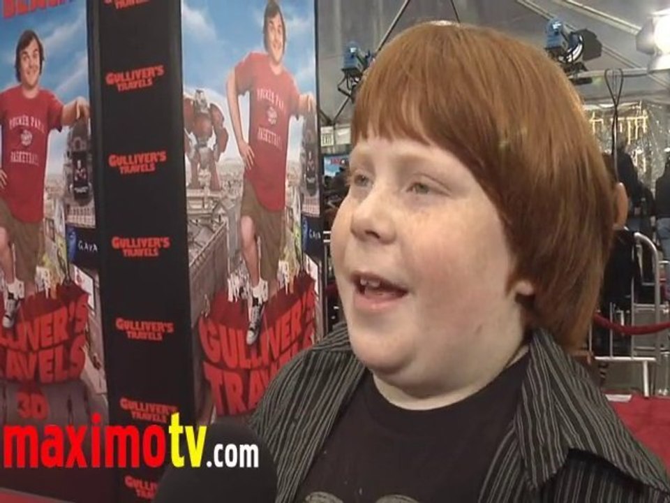 Tucker Albrizzi Interview at "Gulliver's Travels" Premiere