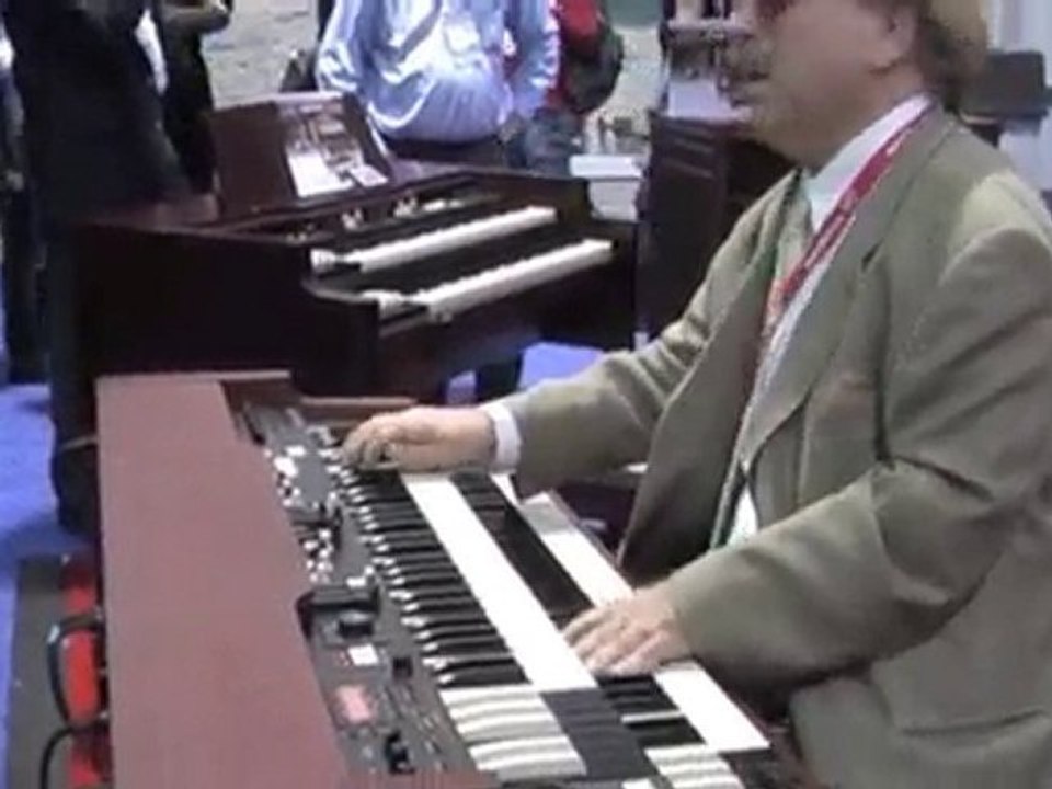Winter NAMM Hammond Suzuki Stand Jon Hammond and Joe Berger