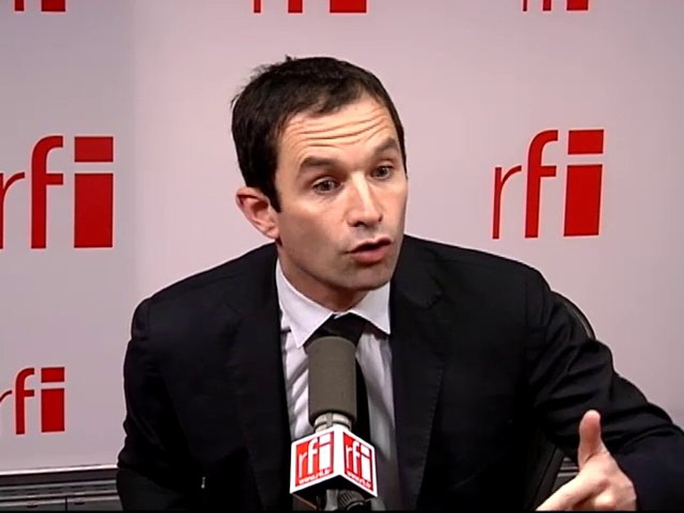 Benoît Hamon, porte-parole du Parti socialiste