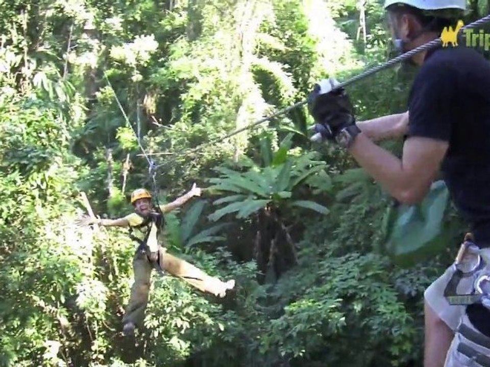 Flight with the gibbeons, 5km de tyroliennes dans la jungle