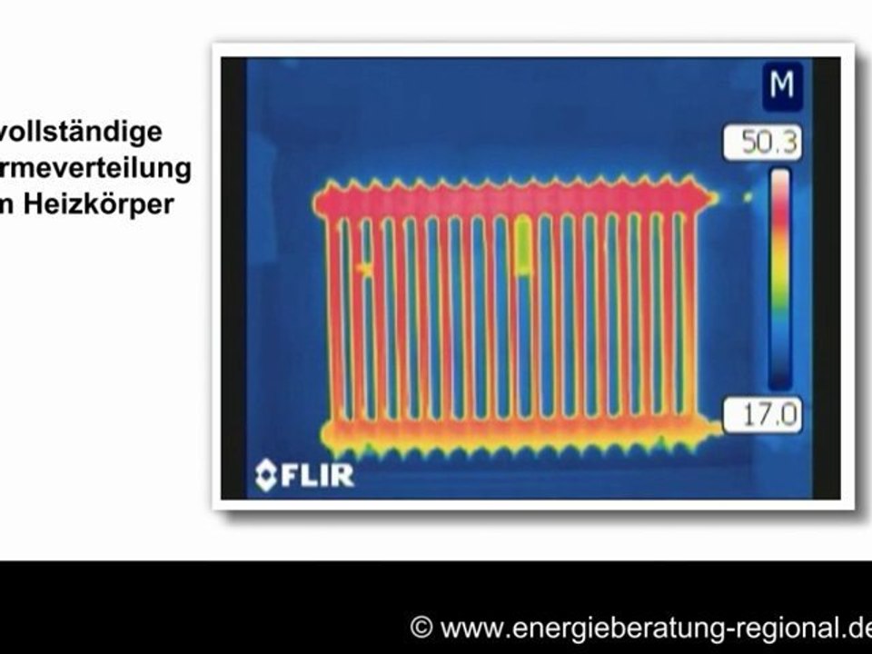 Thermografie macht die Wärmeverteilung sichtbar