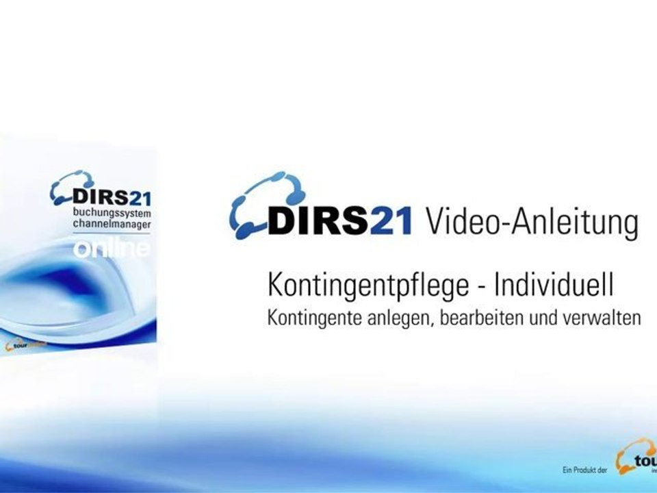 Kontingentpflege individuell - dirs21 videoanleitung
