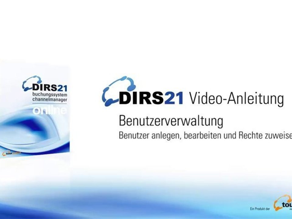 Benutzerverwaltung - DIRS21 Videoanleitung Tutorial Training