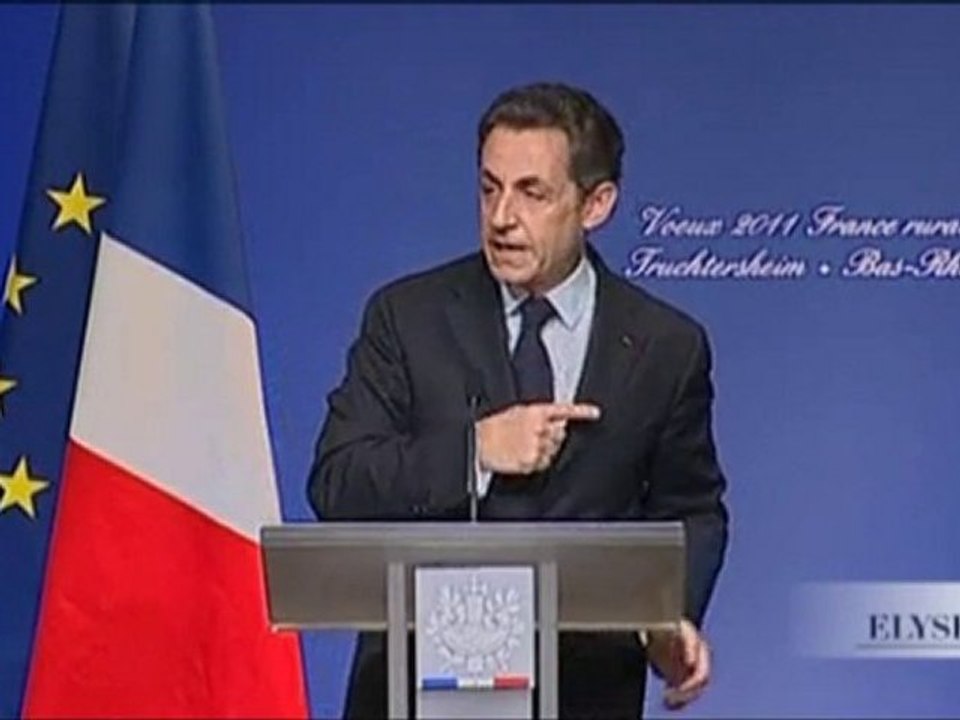 Voeux 2011 du Président au monde rural, à Truchtersheim