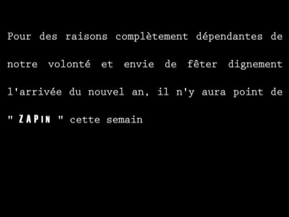 Le zapping de la semaine du 27/12/2010 au 02/01/2011