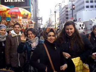 Uncle Sam’s Shopping tour on 5th Avenue. January 14, 2011