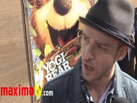 JUSTIN TIMBERLAKE (Boo Boo) Interview YOGI BEAR Premiere