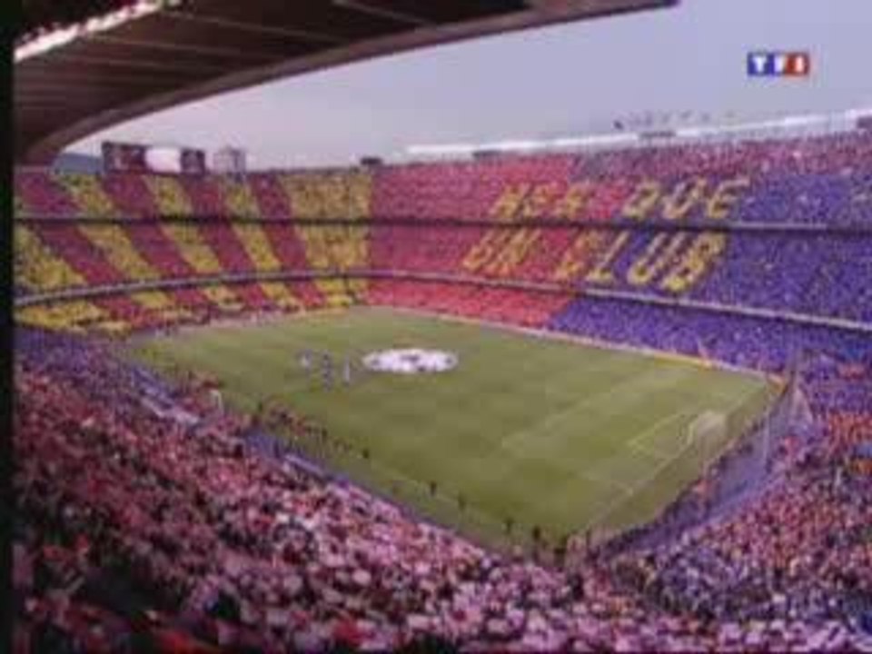 Superbe tifo Barça demi finale ldc