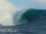 Manoa Drollet tow in surfing - Best Ride of the Day at Teahupoo 2010