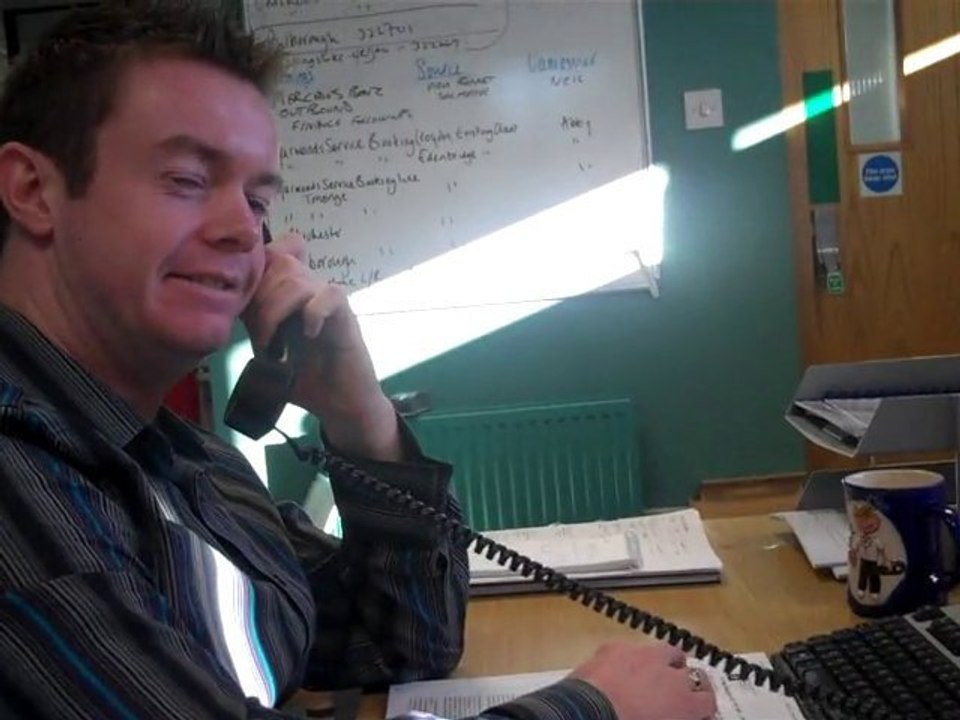 Ross on the Phone