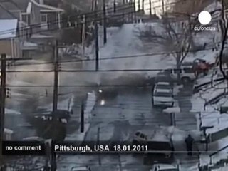 Carambolages sur route verglacée - no comment