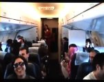 Air stewardess receives marriage proposal during flight
