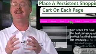 Convert new visitors with a persistent shopping cart, ...