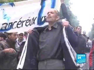 Smell of tear gas still in the air in the streets of Tunis