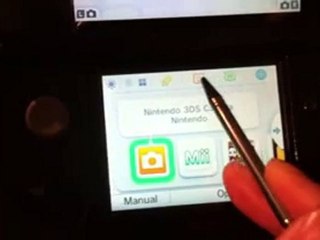 Preview du menu de la Nintendo 3DS