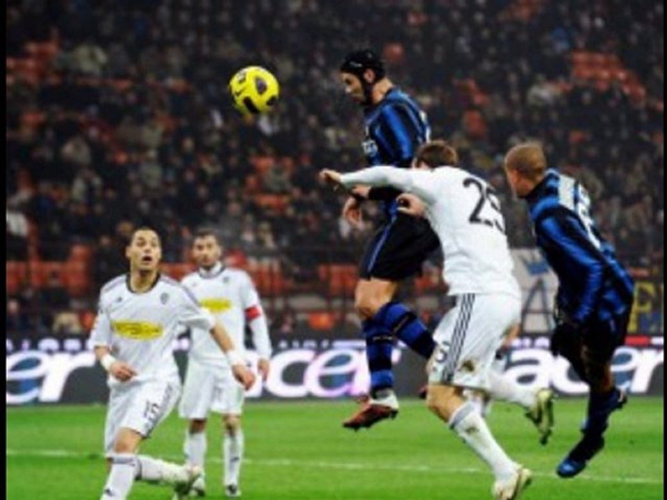 Inter 3-2 Cesena Eto'o great-strike, Chive great-header