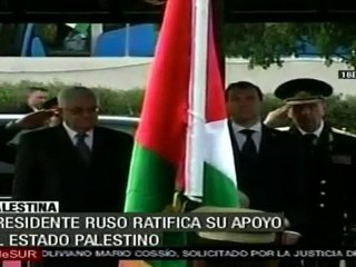 Presidente ruso ratifica apoyo a Estado palestino