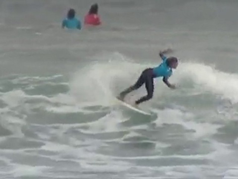 The girls surf at a secret spot down the coast - 2010 TSB Bank Women's Surf Festival