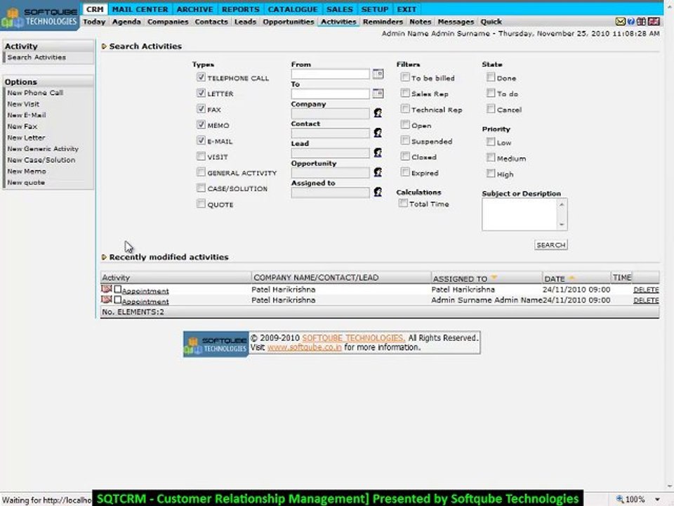 CRM by softqube