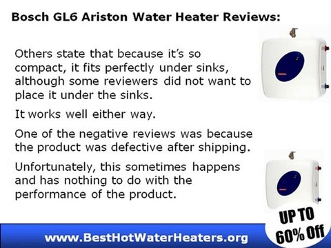 Bosch GL6 Ariston 6-Gallon Electric Water Heater