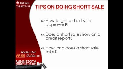 Coon Rapids Short Sale Tips - Minnesota Short Sales