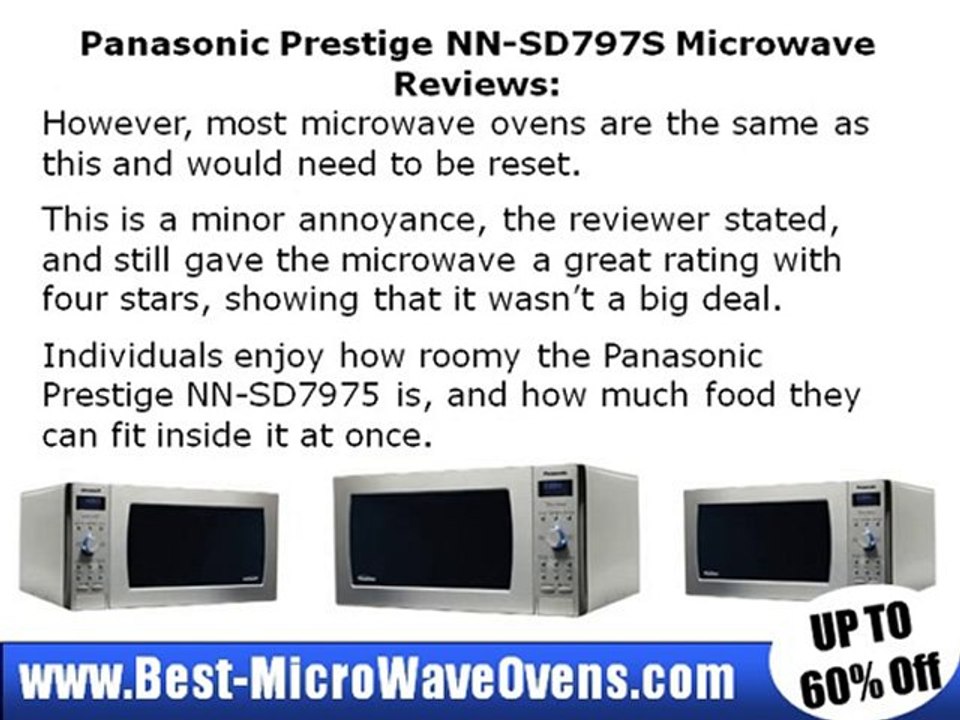 Panasonic Prestige NNSD797S Sensor Microwave Oven video Dailymotion