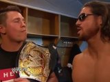the miz , Alex Riley and john morrison backstage