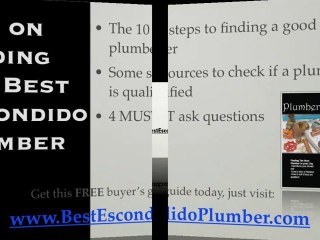 Plumbers in Escondido, CA | Free Plumber Buyer Guide