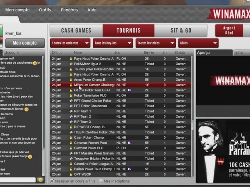 S'inscrire au tournoi Millenium Gamerz Challenge