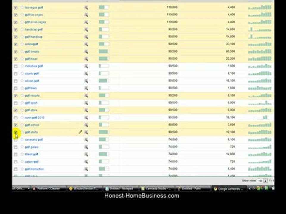 BUSINESS BASED AT HOME. USING KEYWORDS