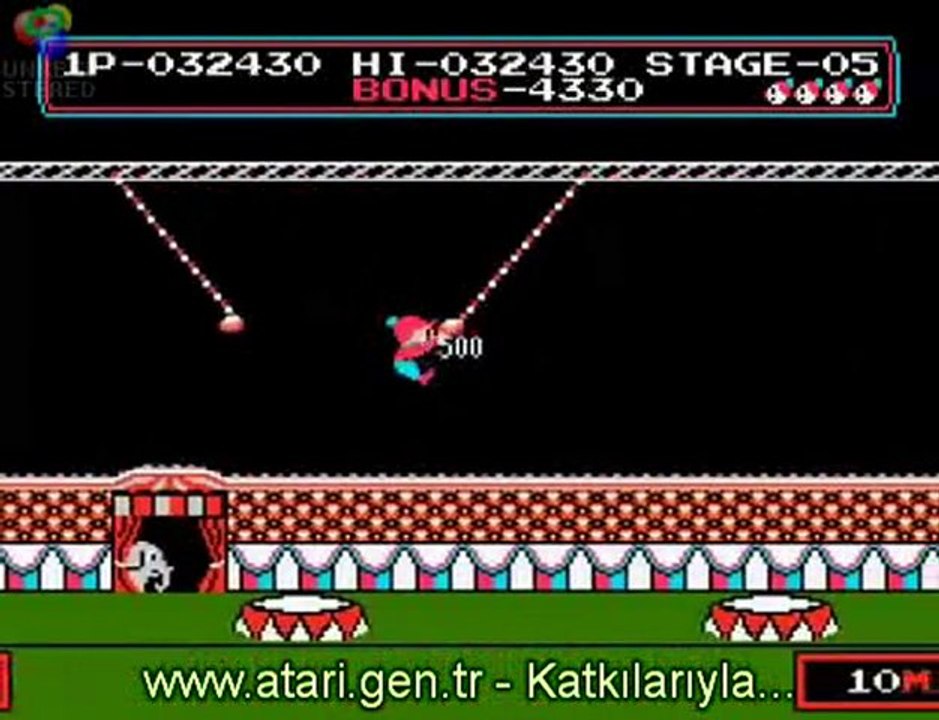 90'larda Oynana Atari Oyunlarından Biri daha CİRCUS