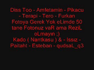 Diss Too Amfetamin - Furkan - Terapi - Pikacu - Tero Gömdk
