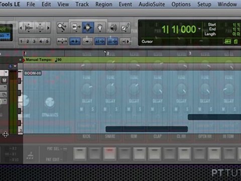 How to use Pro Tools MIDI tracks to Trigger BOOM Patterns