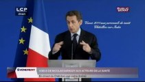EVENEMENT,Voeux de Nicolas Sarkozy aux acteurs de santé.