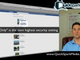 Facebook Privacy Settings tip from Quick Spark Media