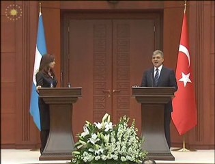 Sn.Gül'ün, Arjantin Cumhurbaşkanı ile Ortak Basın Toplantısı