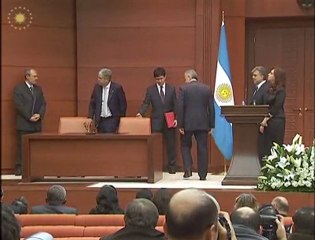 Sn. Gül ve Arjantin Cumhurbaşkanı anlaşmaları imzaladı