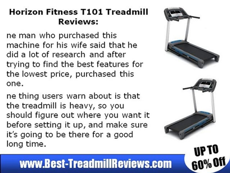 Horizon Fitness T101 Treadmill