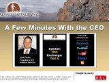 A Few Minutes With The CEO: Hinterland Metals Inc.