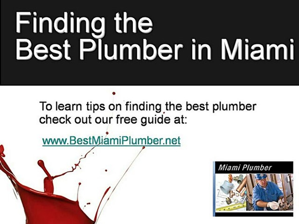Miami Plumber | What You Must Know Before Hiring a Miami Pl