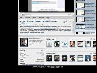 HOME BASED BUSINESS VIDEO TRAINING. YOUTUBE TIPS
