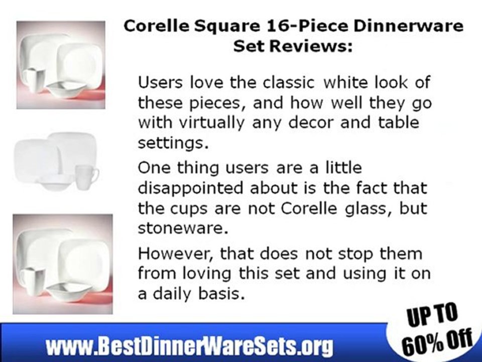 Corelle Square 16-Piece Dinnerware Set