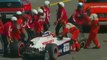 Dan Wheldon flips and spins on head in a IndyCar race at Sonoma