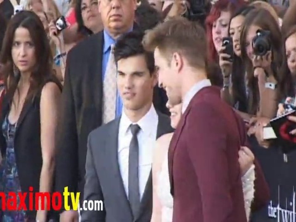 Robert Pattinson, Kristen Stewart, Taylor Lautner at ECLIPSE
