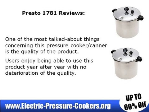 Presto 1781 23-Quart Aluminum Pressure Cooker