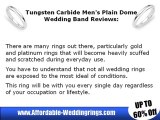 Tungsten Carbide Men's Plain Dome Wedding Band