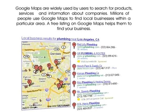 Google Places Listing - Google Map Listing